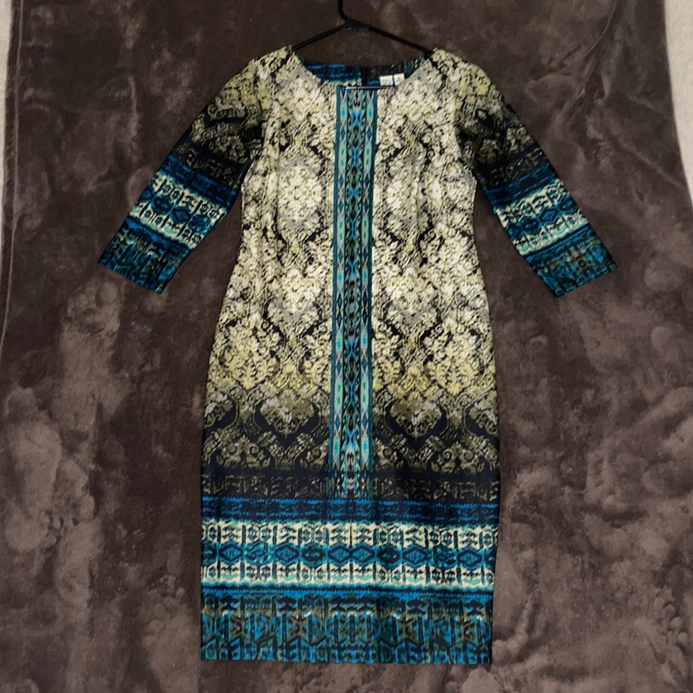 Printed Midi Dress